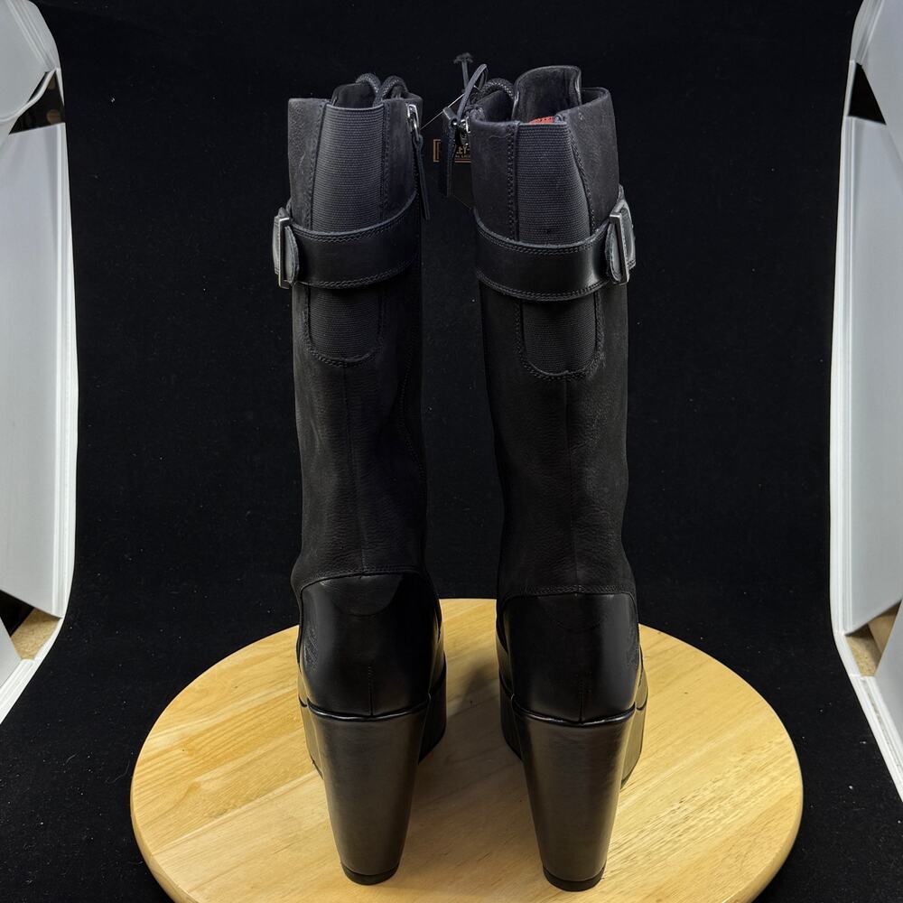 Harley-Davidson Celina 10" Wedge Black Motorcycle Boots D84732 Women's Sz 10 NEW - Picture 5 of 8
